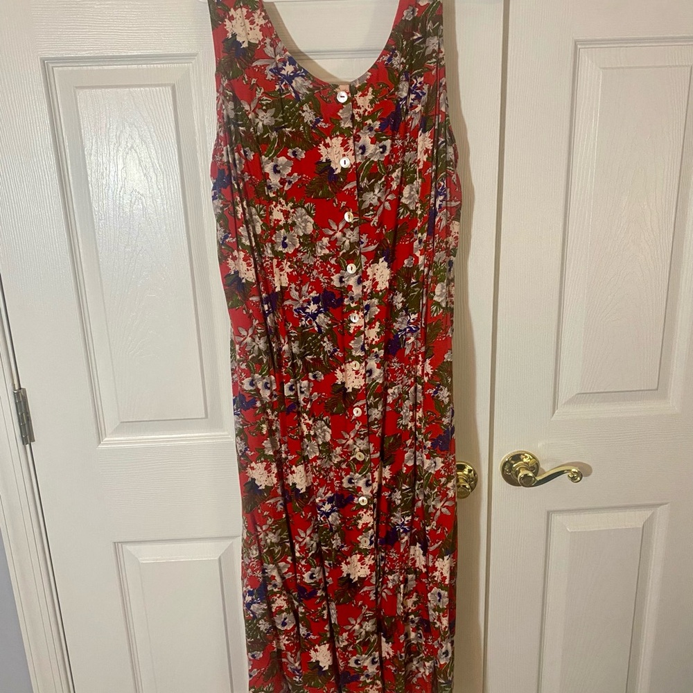 XL sundress sleeveless cottagecore Floral B
Western Maxi Dress Miami Beach coast